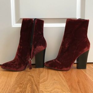 NWOT Zara Burnt Orange Suede Ankle Boots Size 8